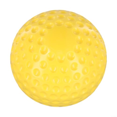 9 Or 12 Inch Dimpled Baseball Softball, PU Material, Suitable for Pitching Machine, Bright Colors - color: Yellow