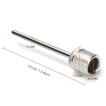 Mobi Lock 3 Pcs Ball Pump Inflation Needle - Stainless Steel Air Pump Needles - Ideal for Blowing Up Football, Basketball, Volleyball, and All Other Sports Balls