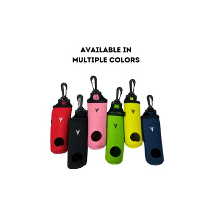 Golf Ball and Tee Holder - Holds 3 Golf Balls and 3 Tees, Soft Carry Bag Pouch with Secure 360° Swivel Keychain Belt Clip Hook, Gift Accessories for Golfers and Women’s Birthdays - color: Green