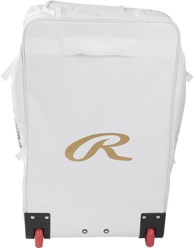 Rawlings | GOLD COLLECTION Wheeled Equipment Bag | Baseball/Softball | Multiple Styles - color: White