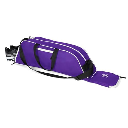 EALER Baseball Bat Tote Bag & T-ball, Softball Equipment Bag - Gear for Kids, Youth, and Adults Holds Bat, Helmet, Glove, Cleats, Shoes and More - color: Purple