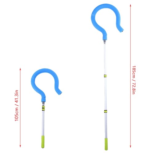RiToEasysports Volleyball Spike Trainer, Adjustable Portable Volleyball Hitting Training Tool with Question Hook for Serving Spiking Jumping Practice