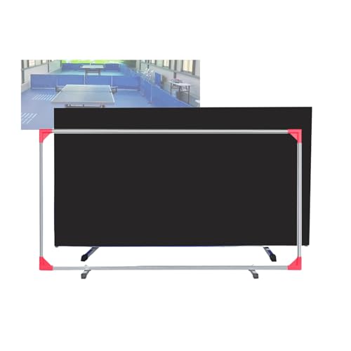 Table Tennis Surround Temporary Wall, Removable Training Fence. Ping Pong Field Fence,Splicable Contest Surround Baffle Block,600D Cloth Court, for Quicker Pick Up Balls，（Black，140x75cm/2pie - color: Black, size: 140x75cm/2pieces