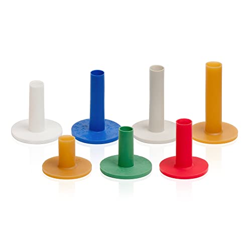 Golf Rubber Tees Practice Training, Driving Putting Chipping Range Mixed Size, Excellent Effect Used with Golf mats and Golf nets, Suitable for Indoor Outdoor Backyard Home Office - color: 7 PCs