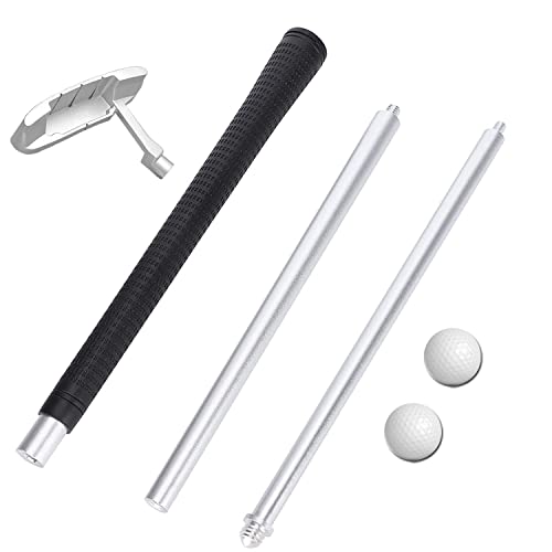 LEAGY 4-Section Portable Putter - Right & Left Hand, 2 Golf Balls, 1Pack Golf Bag