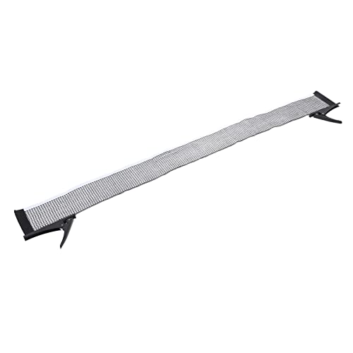 Professional Standard Table Tennis Net Bracket Set, Wireless Table Tennis Net Rack Kit with Nylon Net and Stainless Steel Clamps for Indoor Outdoor Play
