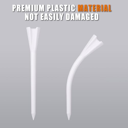Professional 3-1/4” Golf Tees Reduces Friction & Side Spin - Choose 72 Pack,150 Pack or 200 Pack - color: 200 Pure Pack without Marking System