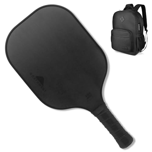 Pickleball Backpack with Built-In Combination Lock + USAPA Approved Pickleball Paddle – Black