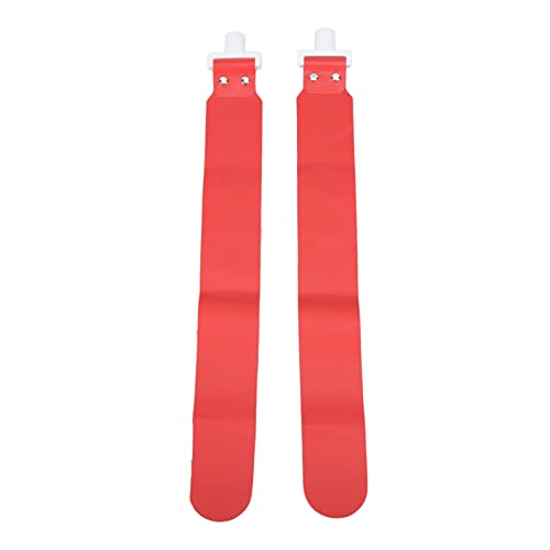Adjustable Flag Football Set, 5 PCS PP Flag Football Belts with 2 Flags and D for Youth Adults Training, Games and Sports Activities (Red)