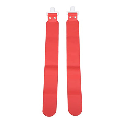 Adjustable Flag Football Set, 5 PCS PP Flag Football Belts with 2 Flags and D for Youth Adults Training, Games and Sports Activities (Red)