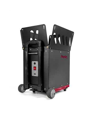 Portable Tennis Ball Machine (26lbs) - Dual Motor for TopSpin and Backspin, 80+ Balls, Max 68MPH, 4+ Hours Play with External Lithium Battery - style: N3 Ball Machine w/ Oscillation (Black)