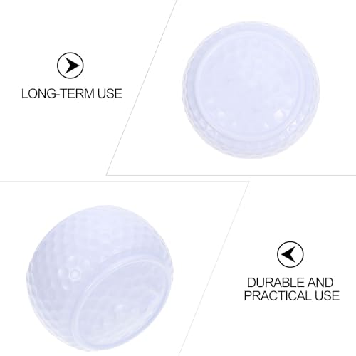 Outanaya Flat Shape Golf Balls for Putting Practice 2 Pack Indoor Outdoor Golf Training Accessories for Skill Improvement