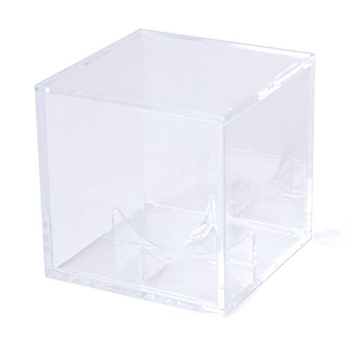 ChalkTalkSPORTS Square Acrylic Display Case | Tennis Ball Holder | Single