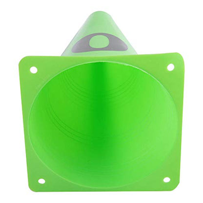 Fydun 10 Pack 23Cm Green Soccer Training Cones Numbered 0 9 Football Markers for Coaching Practice
