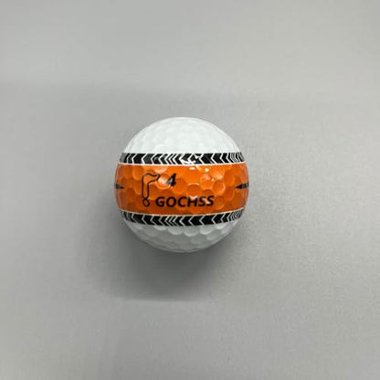 3-Layer PU Golf Balls with Orange Aiming Line – 332 Dimples, Soft Feel, High Spin Control, Stable Flight, 20-Pack – Buy Golf Balls for Experienced Players