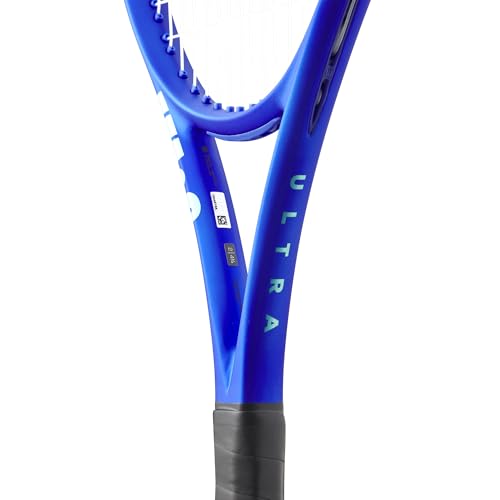 Wilson Ultra 100UL V5 Adult Performance Tennis Rackets - Strung with Sensation 16 Natural at Mid Range Tension - size: Grip Size 3: 4 3/8"