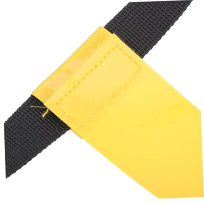 NOLITOY Flag Football Belt Set with Adjustable Football Game Belts and Reusable Red Neon Waist Flags for Youth Training
