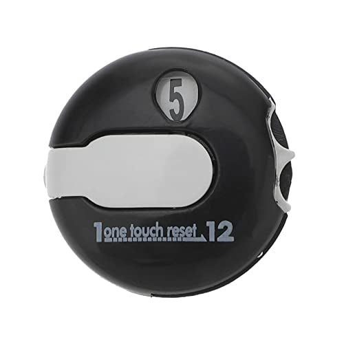 INOOMP Golf Scoring Device High Precision Counter Clip for Golfing Material Score Tracker Battery Easy Reset Golf Score Counter White