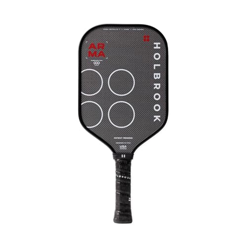Holbrook ARMA Series Metallic Pickleball Paddle – Carbon Fiber Paddle with Dual-Density Core | USAPA Approved for Tournament Play | Control & Power - style: T Metallic