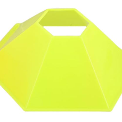8pcs Soccer Training Markers Hexagon Cones, Field Discs Football Practice, Agility Course, Coaching Equipment for Soccer Drills Orange and Neon Green