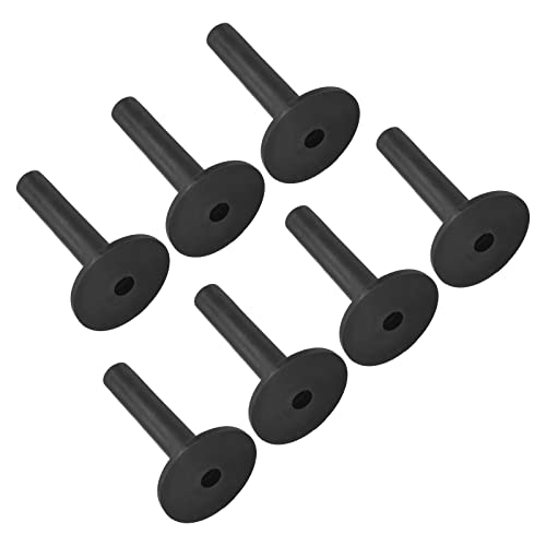 PATIKIL Rubber Golf Tee, Tall Training Driving Range Tee Stable Ball Holder for Outdoor Indoor Hitting Mat - color: Black, size: 3.4 Inch