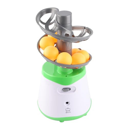 Table Tennis Robot, Portable Automatic Pingpong Ball Launchers, Table Tennis Trainer with 10 Balls for Beginners, Kids, Home Training and Entertainment