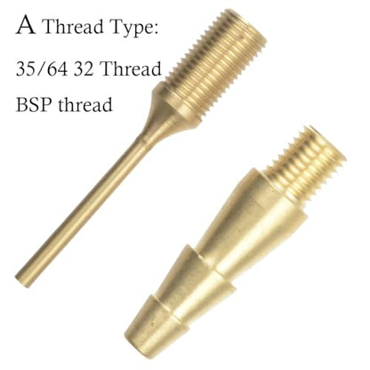 Brass Integrated Ball Pump Needle 35/64 32 Thread BSP Thread, Air Pump Needle, Inflation Needles Nozzle - for Basketball, Football, Volleyball, and More Efficient, Portable, Durabl