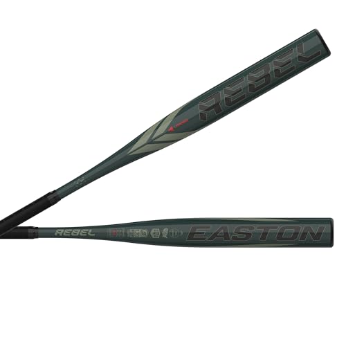 Easton | Rebel Slowpitch Softball Bat | Approved for Play on All Fields | Loaded | 12" Barrel - size: 34" / 28 oz.