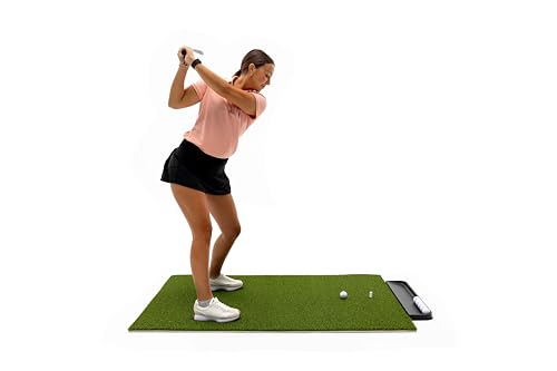 Dura-Pro Premium Turf Indoor/Outdoor Golf Mat. Bonus Tray + 3 Tees - style: Residential 3'x 5'-19MM Thickness