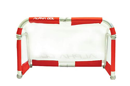 Alpha Goal - The Original All Aluminum Folding Goal with Carry Bag. Pro Grade Quick Folding Aluminum Folding Goal Bag inlcluded. Sizes 4'x2.5', 5'x3', 6'x4'. - color: Red, size: 4x2.5