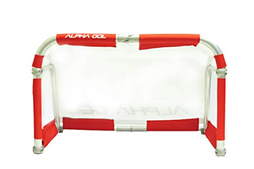 Alpha Goal - The Original All Aluminum Folding Goal with Carry Bag. Pro Grade Quick Folding Aluminum Folding Goal Bag inlcluded. Sizes 4'x2.5', 5'x3', 6'x4'. - color: Red, size: 4x2.5