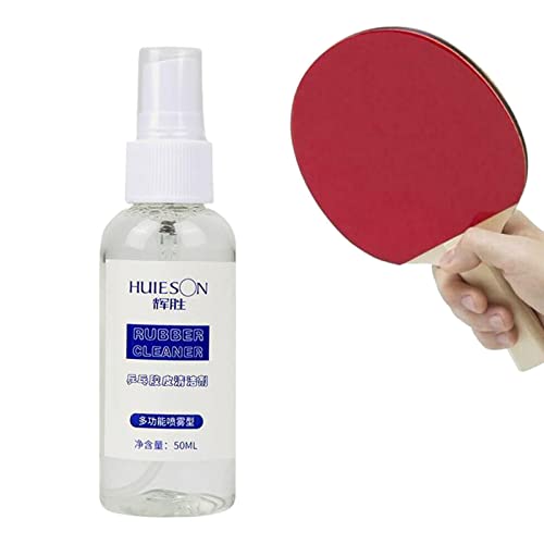 2 Bottle Table Tennis Paddle Cleaner Spray Ping Pong Racket Rubber and Wood Cleaning Kit Table Tennis Rubber Cleaner Improves Spin and Accuracy
