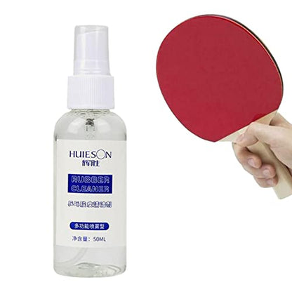 2 Bottle Table Tennis Paddle Cleaner Spray Ping Pong Racket Rubber and Wood Cleaning Kit Table Tennis Rubber Cleaner Improves Spin and Accuracy