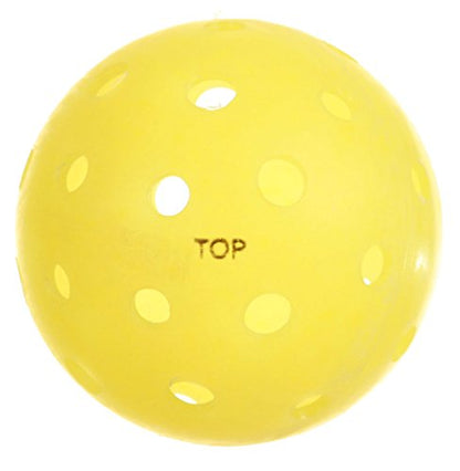 TOP Ball (The Outdoor Pickleball) - 6 Count - Yellow - USAPA Approved for Tournament Play