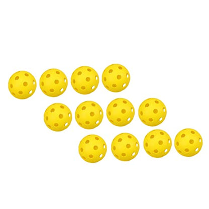 Yardwe Golf Ball Indoor Practice Balls Golfing Hollow-Out Balls Golfing Practice Tools Balls for Golfing - color: Yellow