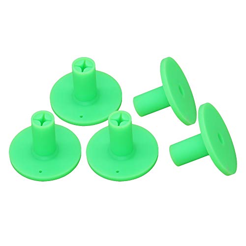 Golf Rubber Tee Holder Set for Golf Driving Range Tee Practice Tool Pack of 5 - color: Green