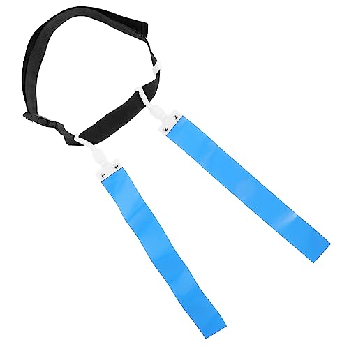 Kisangel Ribbon Pvc Football Flag Belt Outdoor Football Prop Blue Football Flags and Belts Multi-use Football - color: Blue