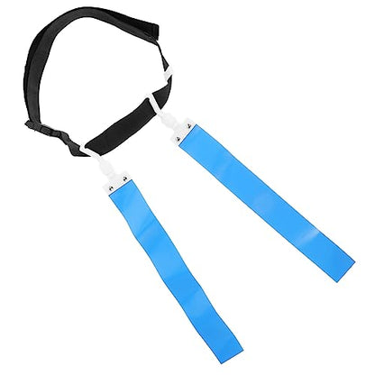 Kisangel Ribbon Pvc Football Flag Belt Outdoor Football Prop Blue Football Flags and Belts Multi-use Football - color: Blue