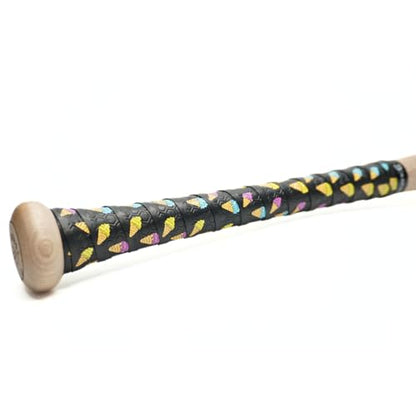 Bat Grip Tape for Baseball - Softball Precut and Pro Feel Bat Grip Tape Replacement - color: Ice Cream Cone