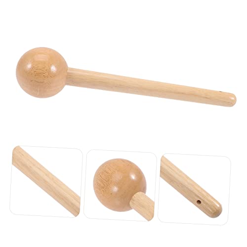 INOOMP 2pcs Mallet Wooden Accessories in Baseball Kids Mallets Portable Round Mini Glove Mitt Softball Breakin Headed Your Shaping Toy Accessory Pocket Shaper Breaking