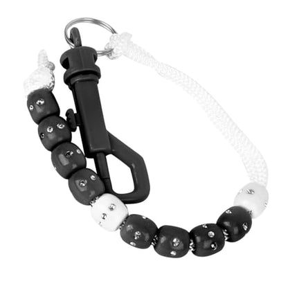 Rhinestone Bead Chain Golf Counter – Nylon Scoring Tool with Shining Rhinestone for Golf Bag, Clip-On Stroke Counter