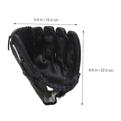 SHERCHPRY PU Baseball Glove Lightweight Infielder Pitcher Training Mitt for Youth Beginners Flexible Softball Fielding Hand Protection
