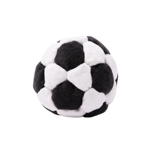 Footbag Hacky for Adults 6cm / 2.37" Plush Soft Soccer Balls - Safe Indoor & Outdoor Play - Super Quiet Stuffed Kickball for Home & Garden (No Hard Plastic) - color: A01