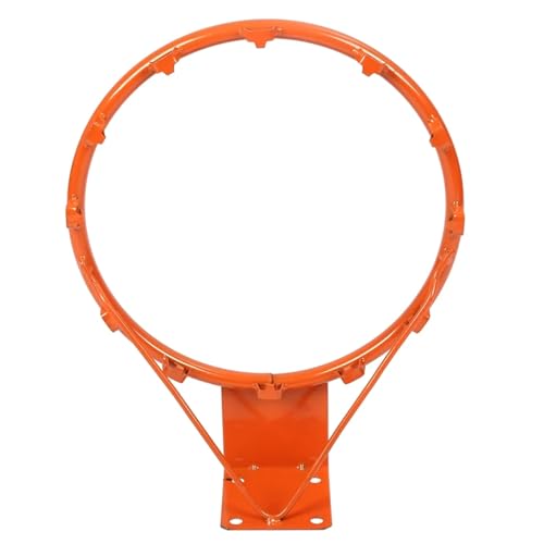 Basketball Rim 13.78 Inch Heavy Duty Shock-Absorbing Wall Mounted Basketball Rim Replacement for Driveway Backyard Indoor Outdoor Replacement