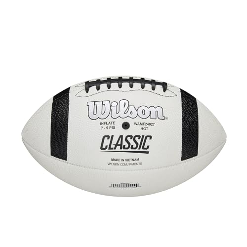 WILSON NCAA Classic Football - Official Size, White