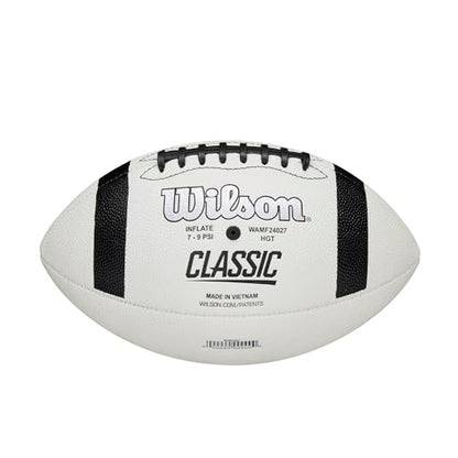 WILSON NCAA Classic Football - Official Size, White