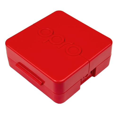 OPRO Mouth Guard Case (Red) Long-Lasting Freshness and Hygiene with Biomaster Protection – Hygienic Retainer Case for Mouthguards, Night Guards, Retainers & Snore Guards - color: Red