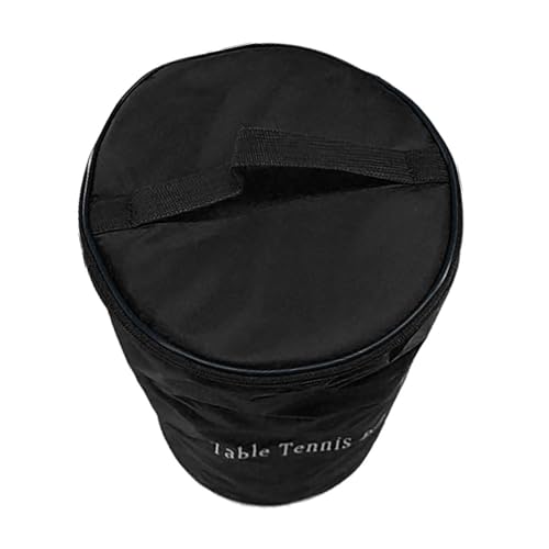 Portable Table Tennis Ball Carrying Holder Pouches, Bag, Large Capacity Pingpong Storage Bag Organizer - color: black