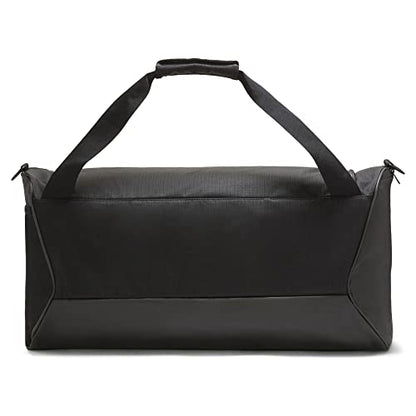 Nike Unisex Adult Gameday Brasilia 9.5 Training Duffel Bag (25L, 41L, 60L, or 95L) | Mens and Womens - color: Black/Black/White, size: Medium