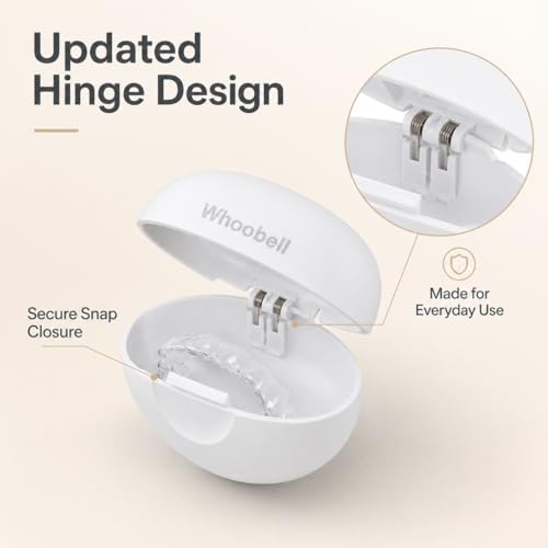 Retainer Case with Vent Holes, Slim Travel Aligner Holder for Retainers and Thin Mouth Guards, Milky White